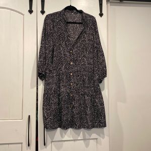 Black and White Dot Boutique Tunic Top